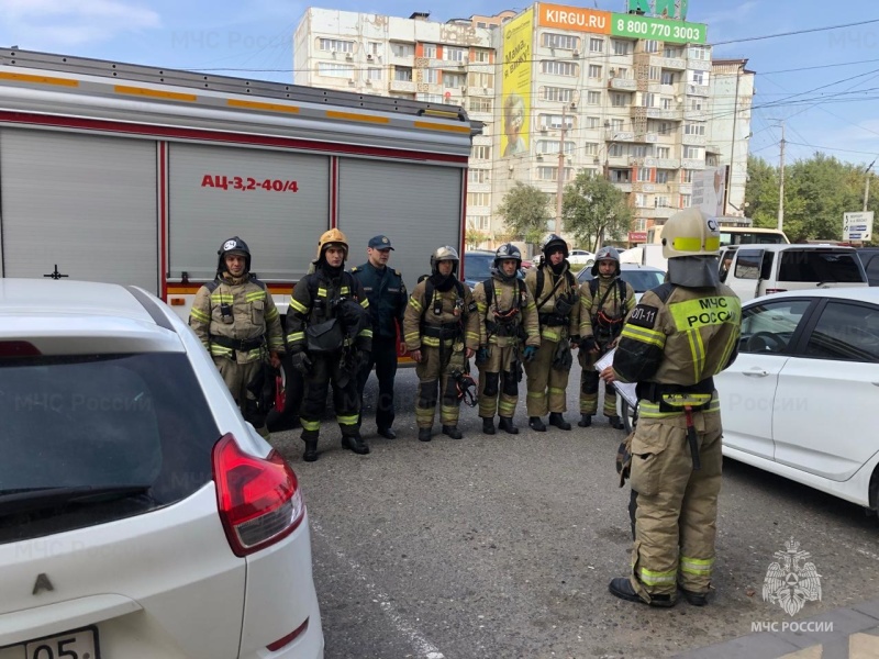 В торгово-развлекательном центре «Миркато» состоялись учения огнеборцев