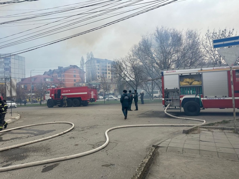 Уточненная информация по пожару в городе Махачкала